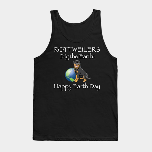 Rottweiler Earth Day Awareness T-Shirt Tank Top by bbreidenbach